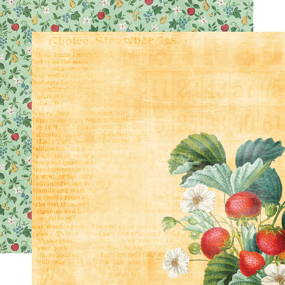 Simple Vintage Berry Fields  - Garden Fresh