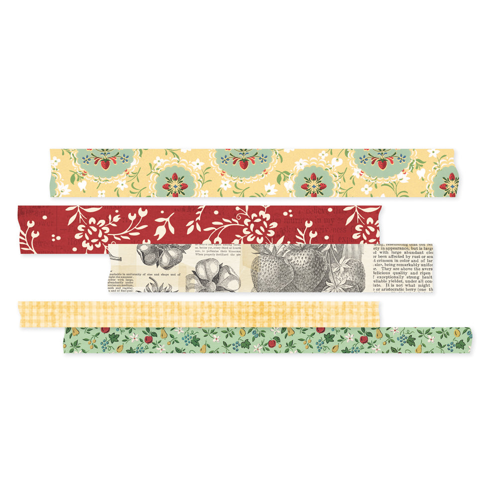 Simple Vintage Berry Fields  - Washi Tape