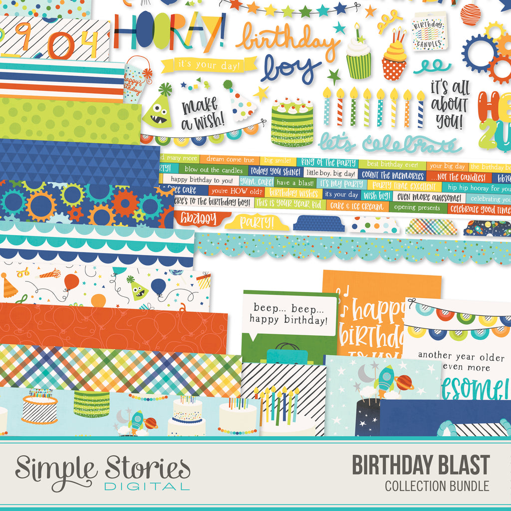 Birthday Blast Digital Collection Kit Bundle