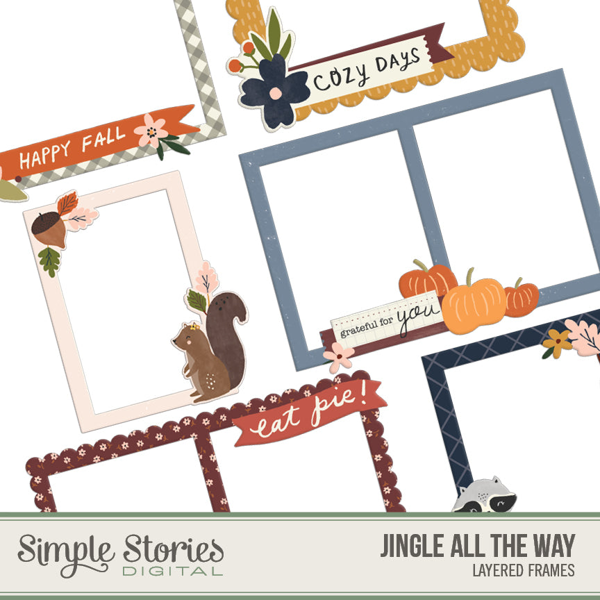 Cozy Days Digital Chipboard Frames