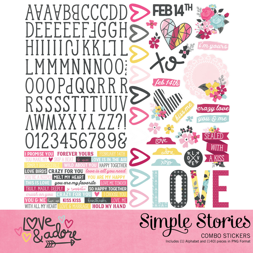 Love and Adore Digital Stickers