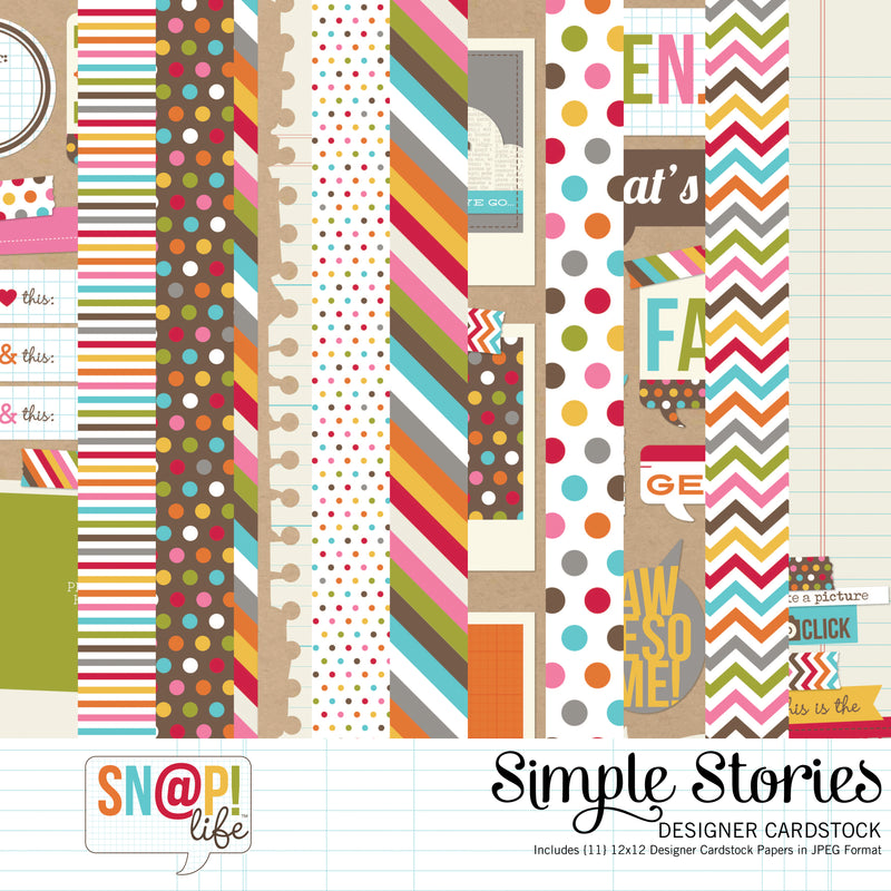 SNAP Life Digital Designer Cardstock