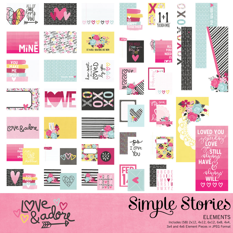 Love and Adore Digital Elements