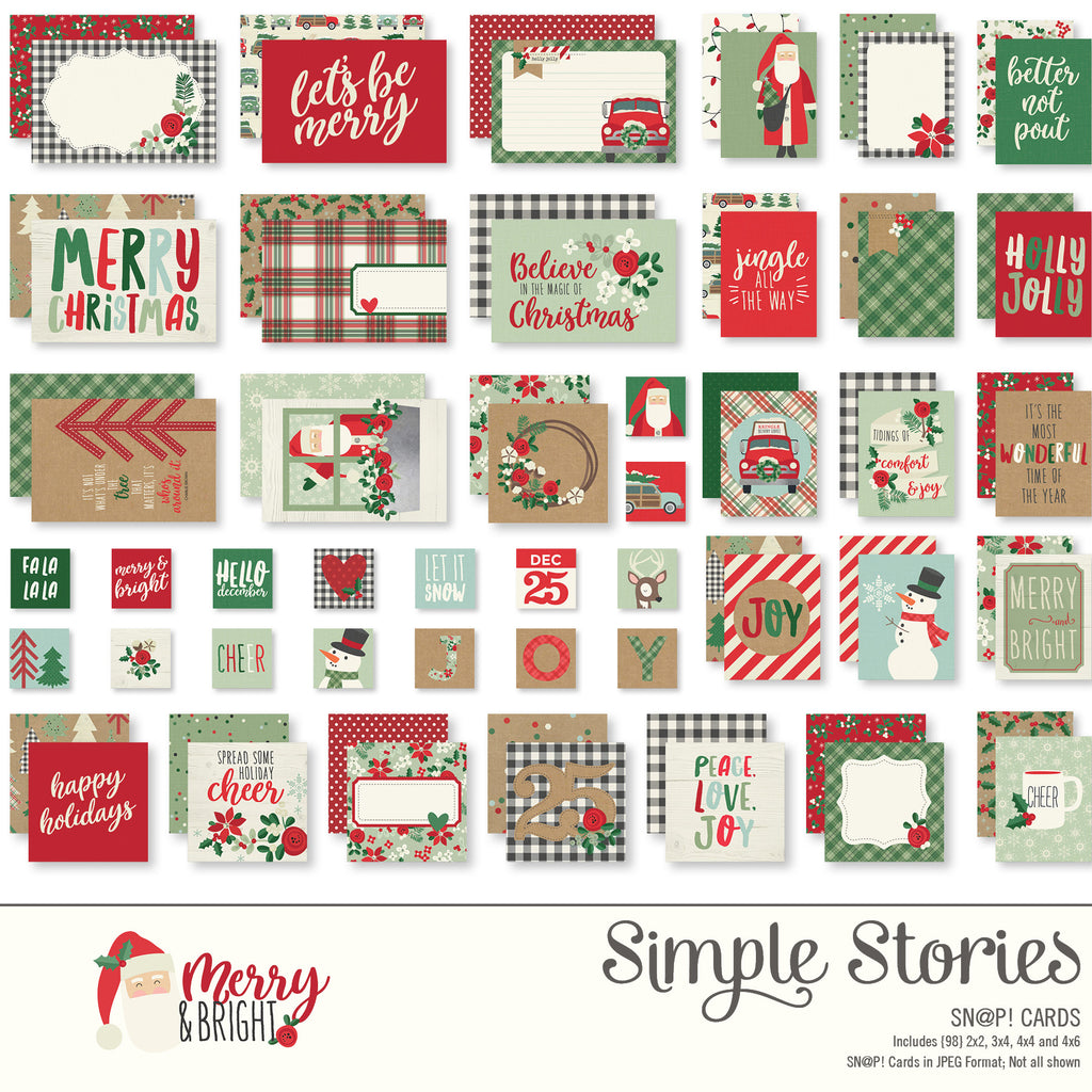 Merry & Bright Digital SNAP Cards