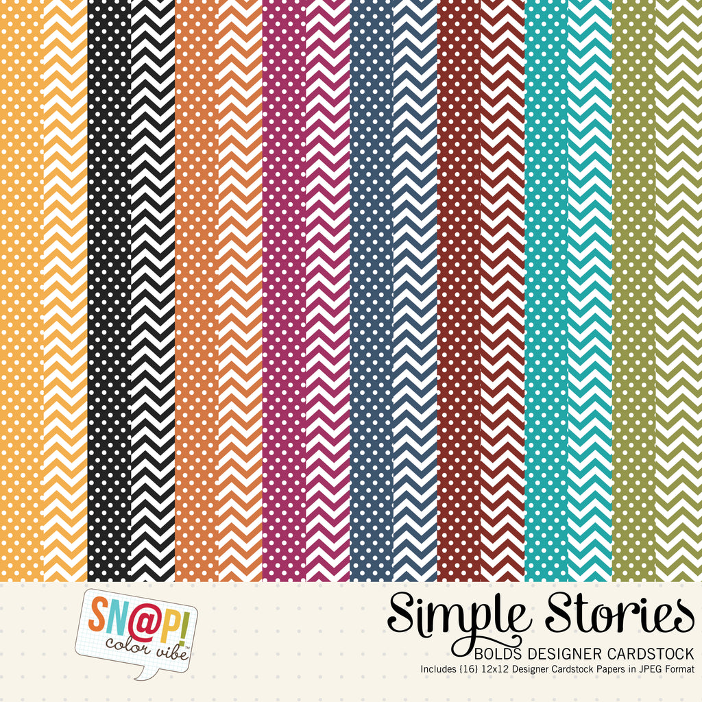 SNAP Bolds Color Vibe Digital Designer Cardstock