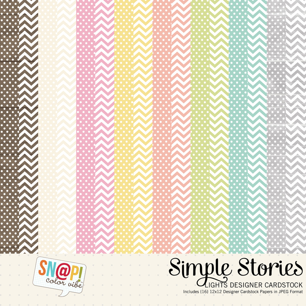 SNAP Lights Color Vibe Digital Designer Cardstock