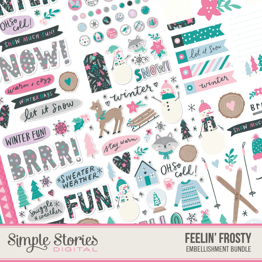 Feelin' Frosty Digital Embellishment Bundle