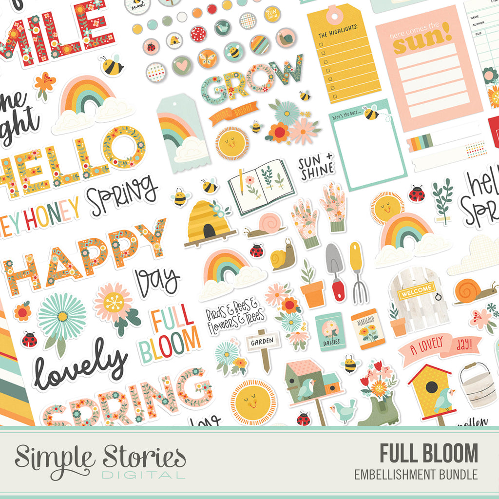 Full Bloom Digital Embellishment Bundle