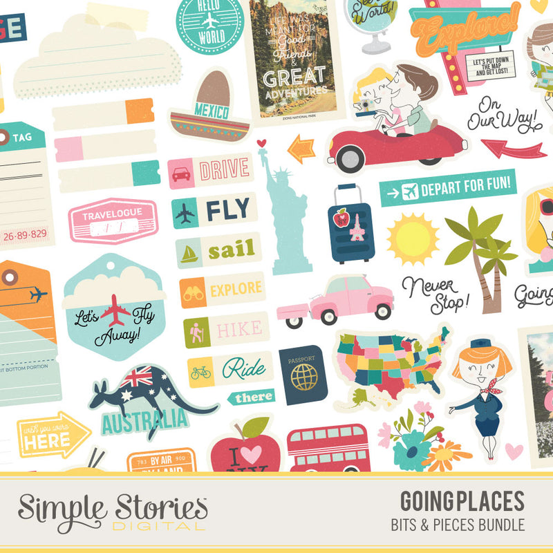 Going Places Digital Bits Bundle