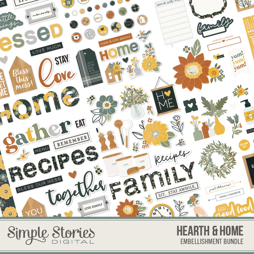 Hearth & Home Digital Embellishment Bundle