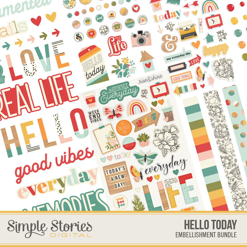 Hello Today Digital Embellisment Bundle