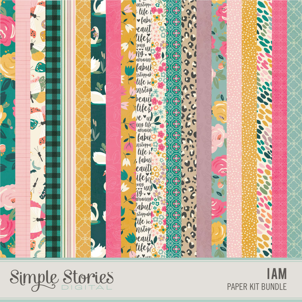 I Am Digital Paper Kit