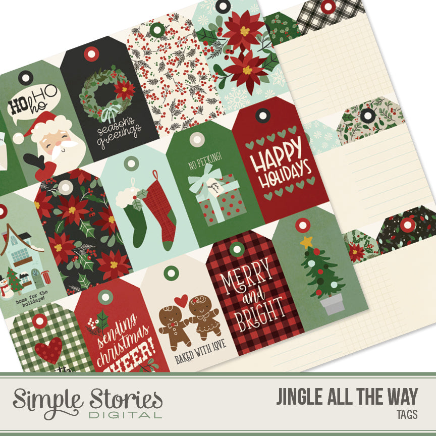 Jingle All the Way Digital Tags