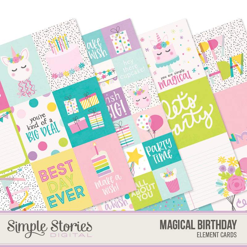 Magical Birthday Digital Elements