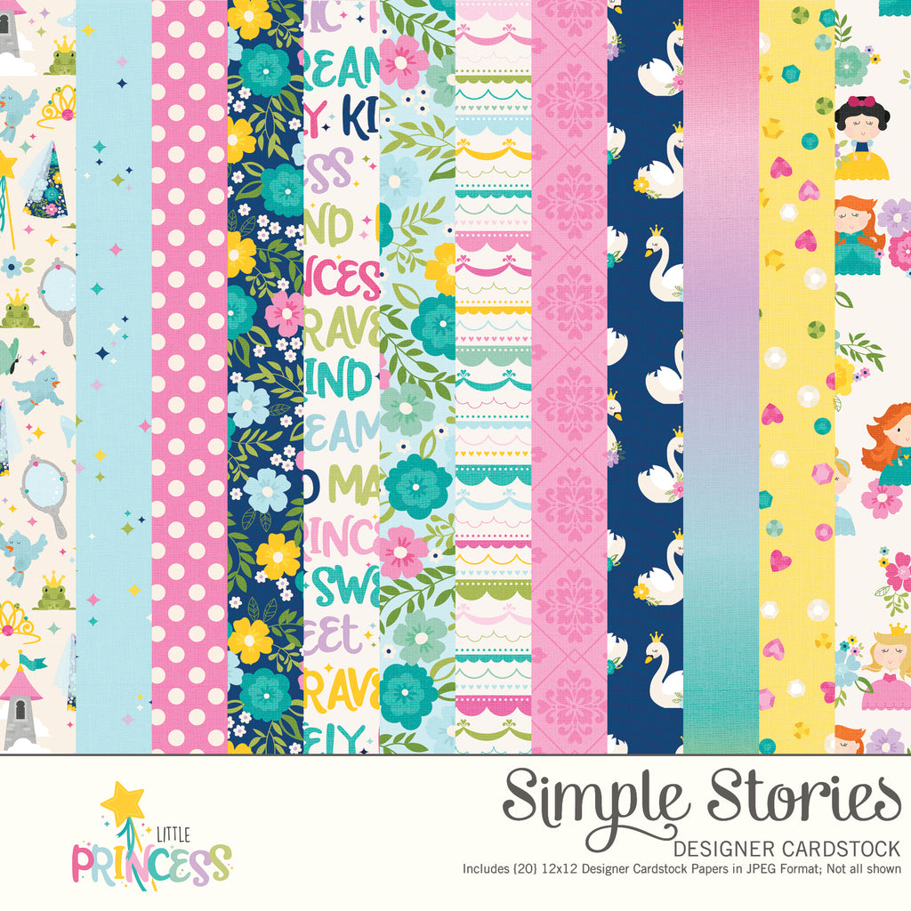 Little Princess Digital Designer Cardstock