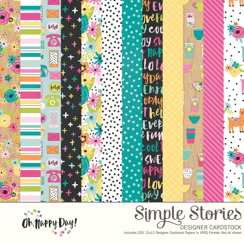 Oh, Happy Day Digital Designer Cardstock