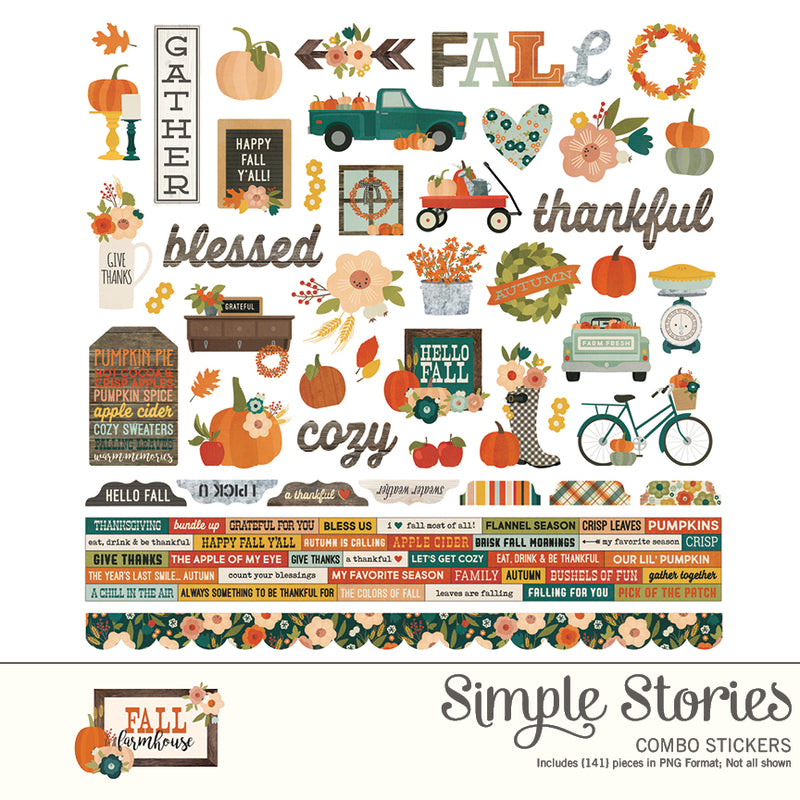 Fall Farmhouse Digital Stickers