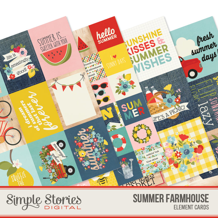 Summer Farmhouse Digital Elements