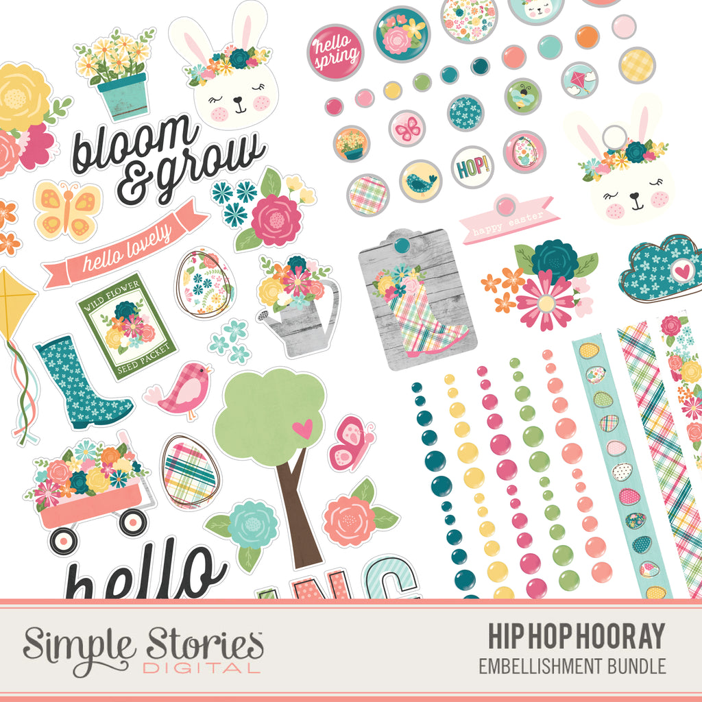 Hip Hop Hooray Digital Embellishment Bundle