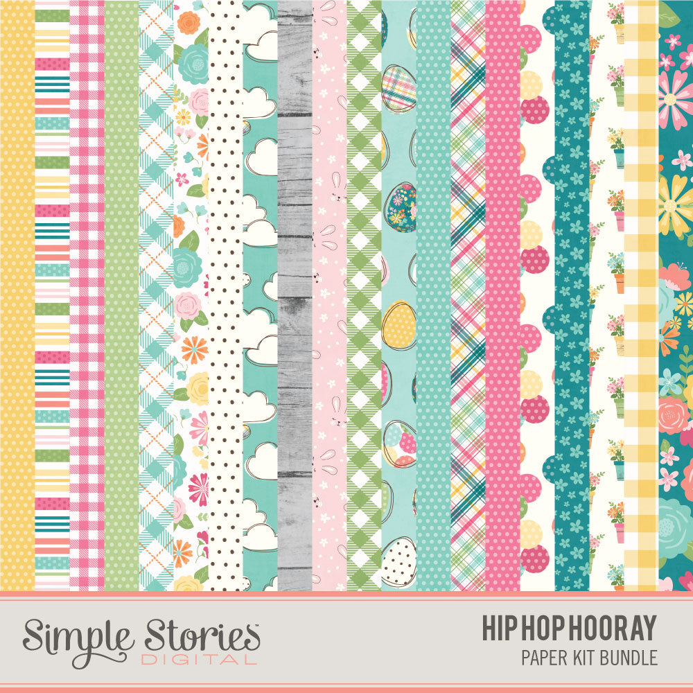 Hip Hop Hooray Digital Paper Kit